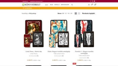 e-Könyvesbolt az e-könyvvek boltja - Platinum Design