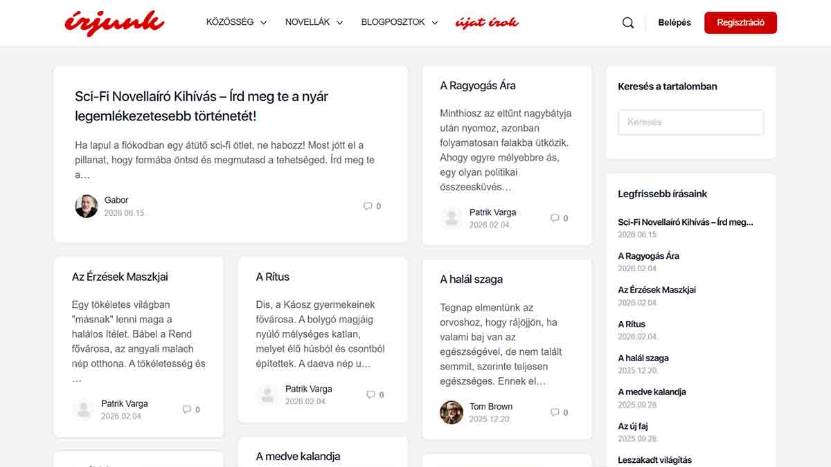 Az Írjunk.hu egy inspiráló platform - Platinum Design Az Írjunk.hu egy inspiráló platform - Platinum Design