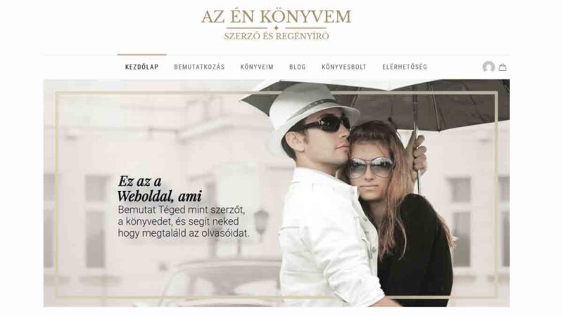 Szerzői weboldal – Profi weboldal íróknak, szerzőknek és költőknek