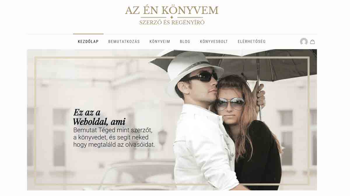 Szerzői weboldal – Profi weboldal íróknak, szerzőknek és költőknek